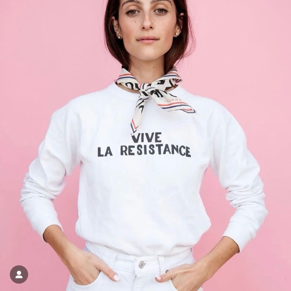 Clare V Vive La Resistance Sweatshirt